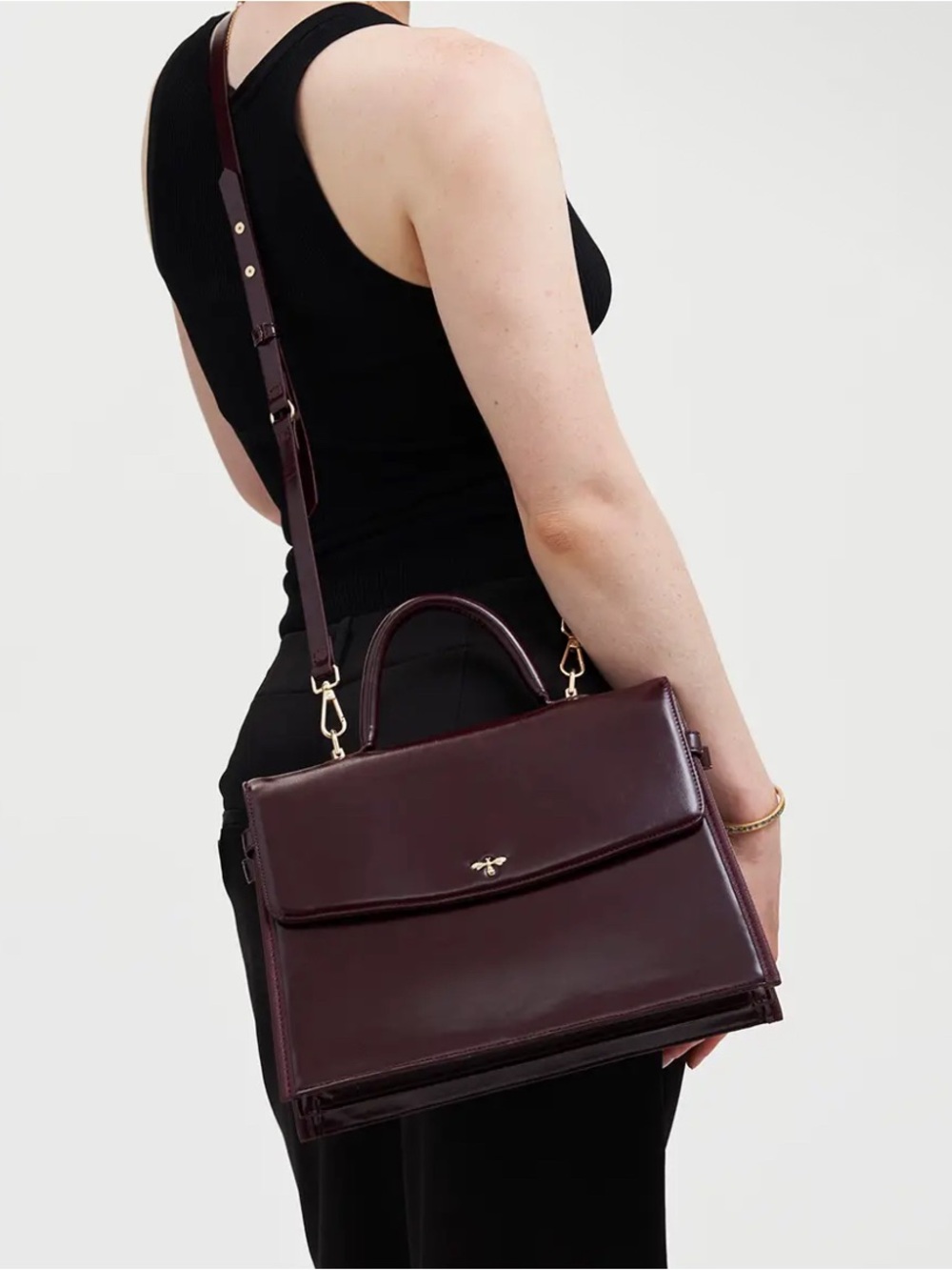 Fable England Burgundy Leather Purse NWT - Picture 4 of 5